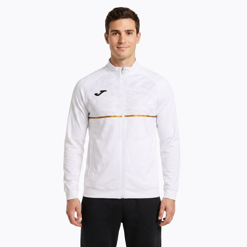 Кофта для бігу чоловіча Joma Record III Full Zip white