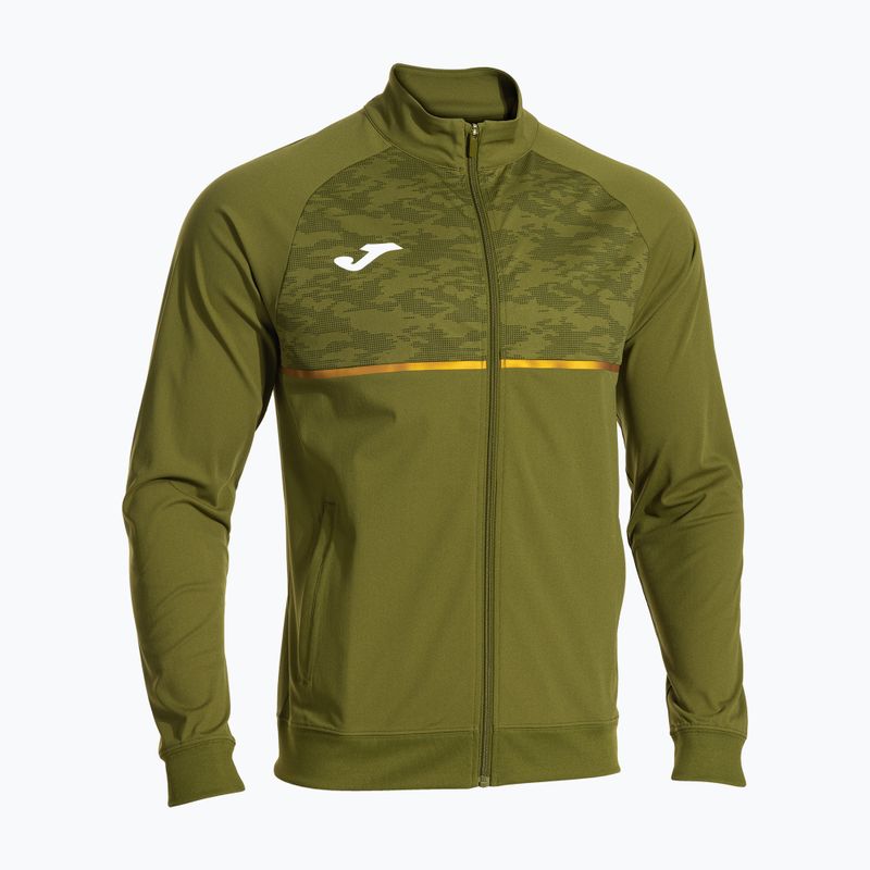 Кофта для бігу чоловіча Joma Record III Full Zip khaki