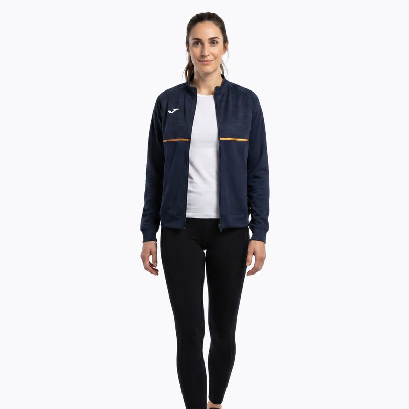 Кофта для бігу жіноча Joma Record III Full Zip navy 2