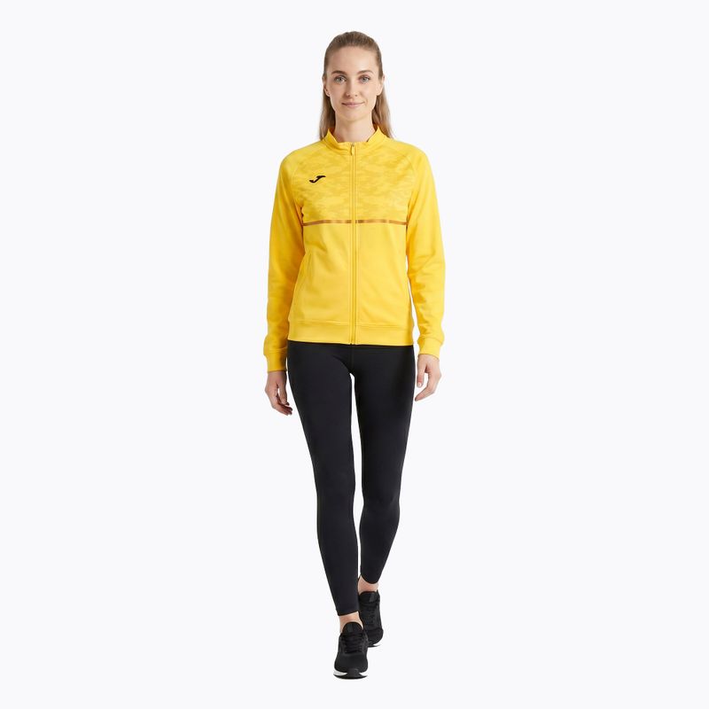 Кофта для бігу жіноча Joma Record III Full Zip yellow 2