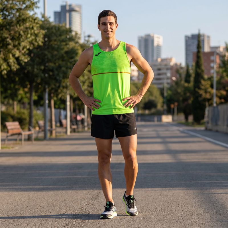 Футболка для бігу чоловіча Joma Record III fluor green 5