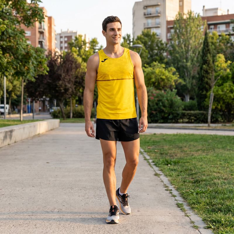 Футболка для бігу чоловіча Joma Record III yellow 6