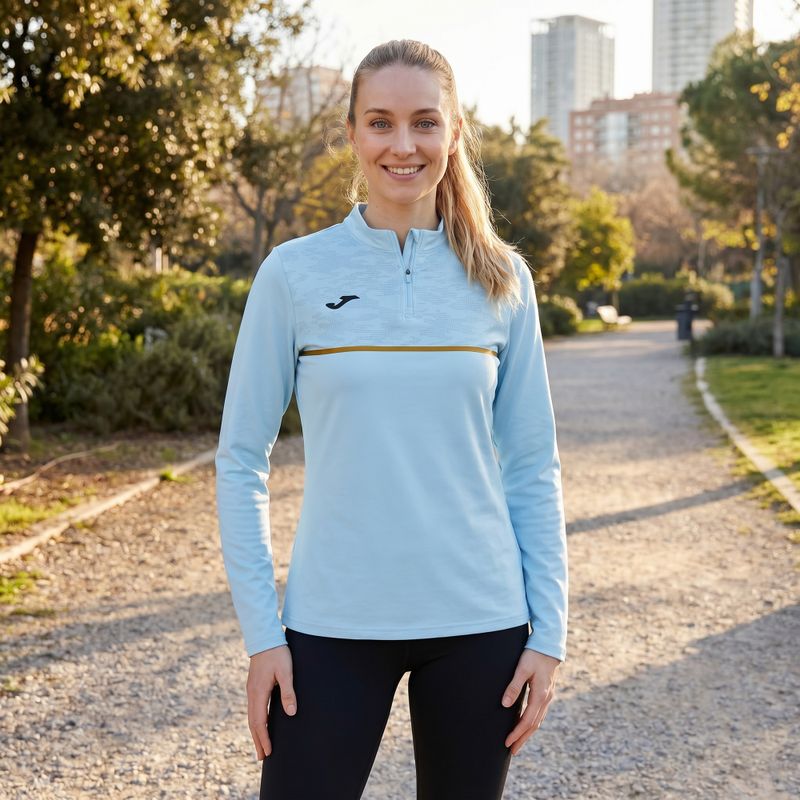 Кофта для бігу жіноча Joma Record III light blue 5