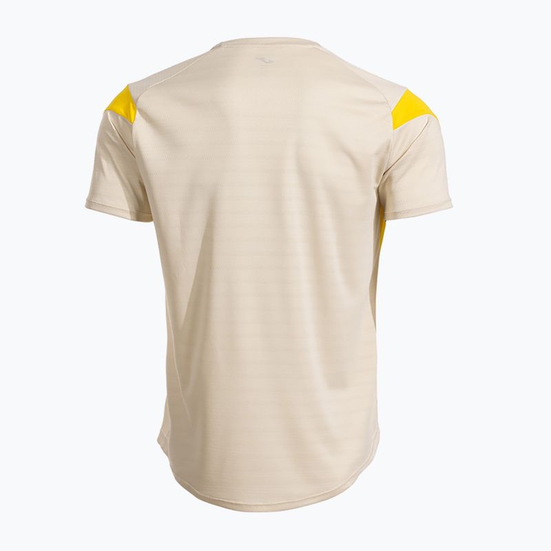 Футболка чоловіча Joma Montreal beige/yellow 2