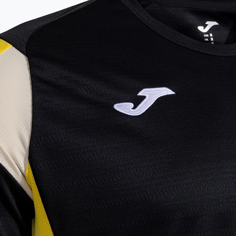 Футболка чоловіча Joma Montreal black/yellow 3