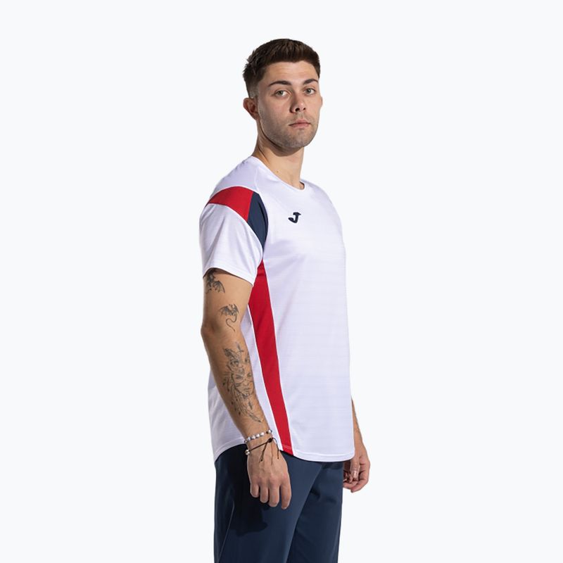 Футболка чоловіча Joma Montreal white/red 3