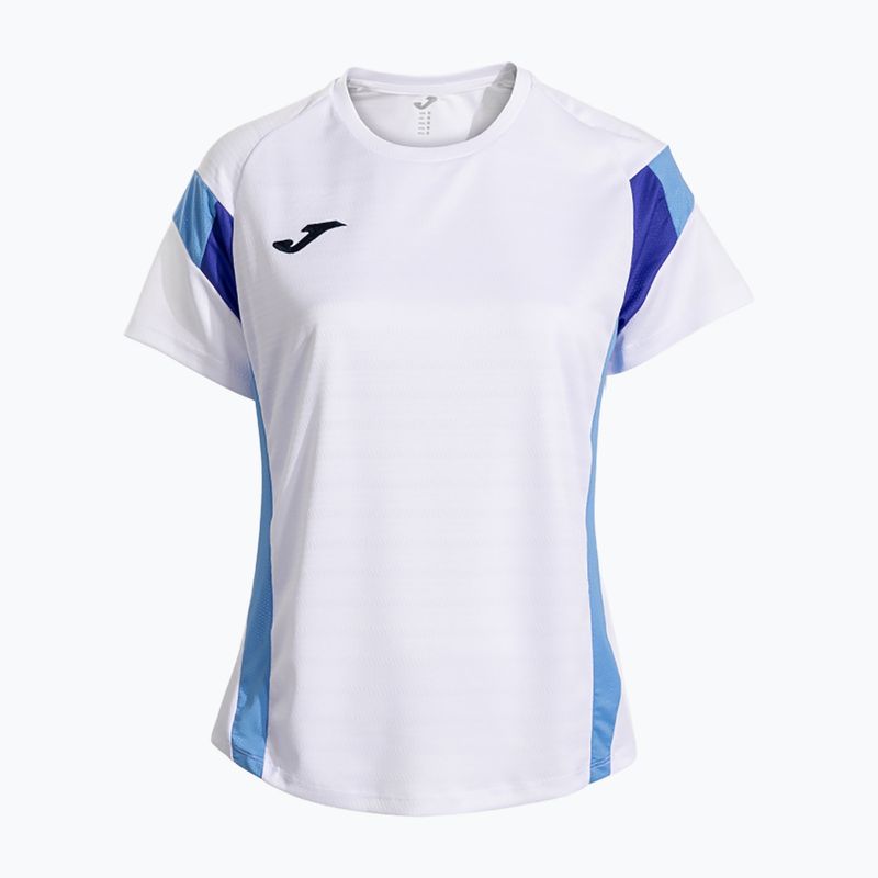 Футболка тенісна жіноча Joma Montreal white/sky blue