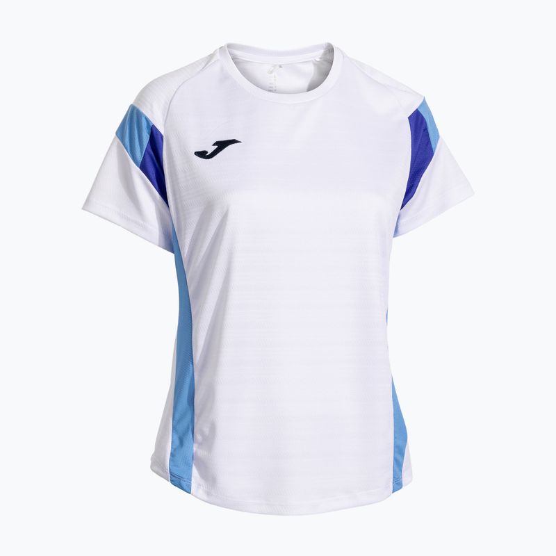 Футболка тенісна жіноча Joma Montreal white/sky blue 2