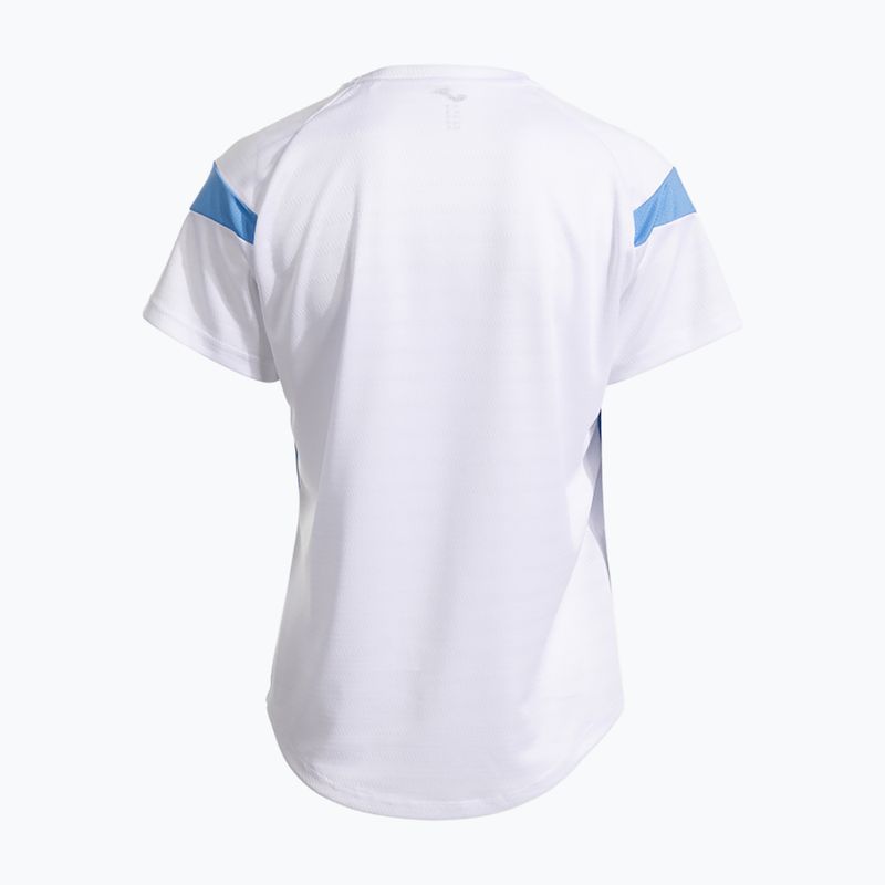 Футболка тенісна жіноча Joma Montreal white/sky blue 3