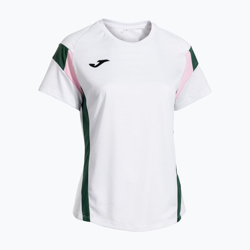 Футболка тенісна жіноча Joma Montreal white/green 2