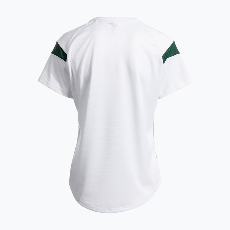 Футболка тенісна жіноча Joma Montreal white/green 3