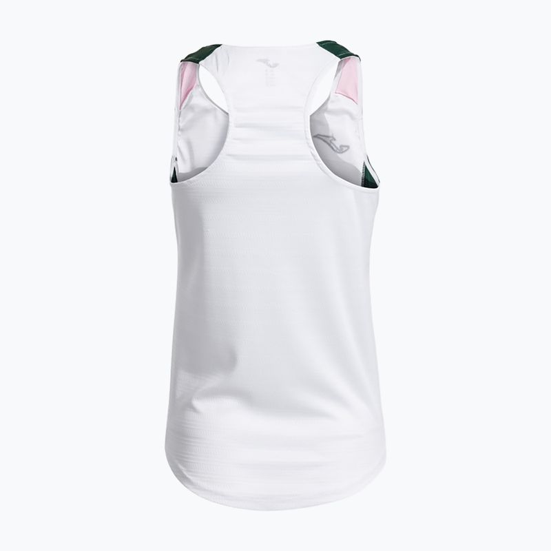 Футболка тенісна жіноча Joma Montreal white/green 2