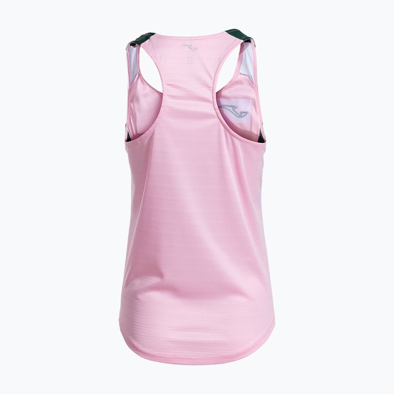 Футболка тенісна жіноча Joma Montreal pink/green 2