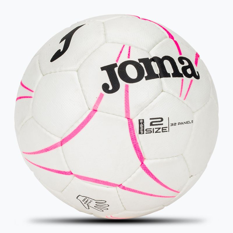 М'яч гандбольний Joma S-Grip white/flour pink розмір 2 2