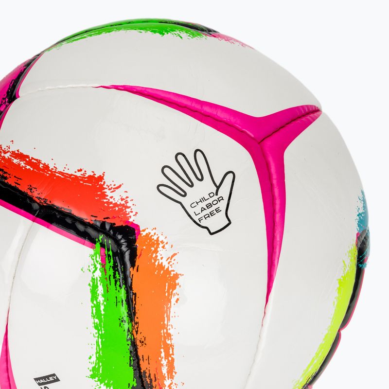 М'яч футбольний Joma Halley II white/fluor pink розмір 4 3
