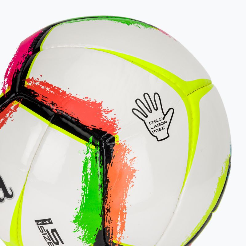 М'яч футбольний Joma Halley II white/fluor green розмір 5 3