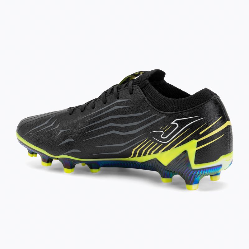 Кросівки футбольні чоловічі Joma Propulsion Top FG black/yellow 3