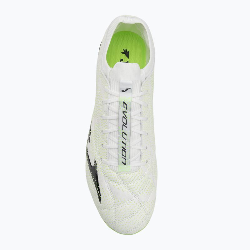 Кросівки футбольні чоловічі Joma Evolution Top FG white/black 5