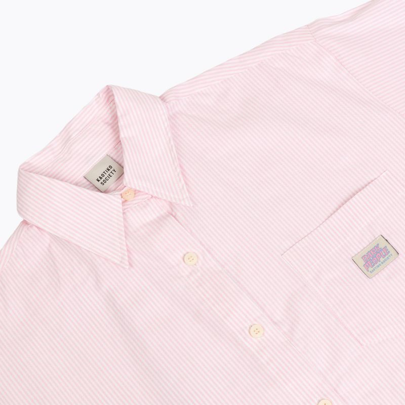 Сорочка жіноча Kaotiko Stripes Dark People pink / white 3