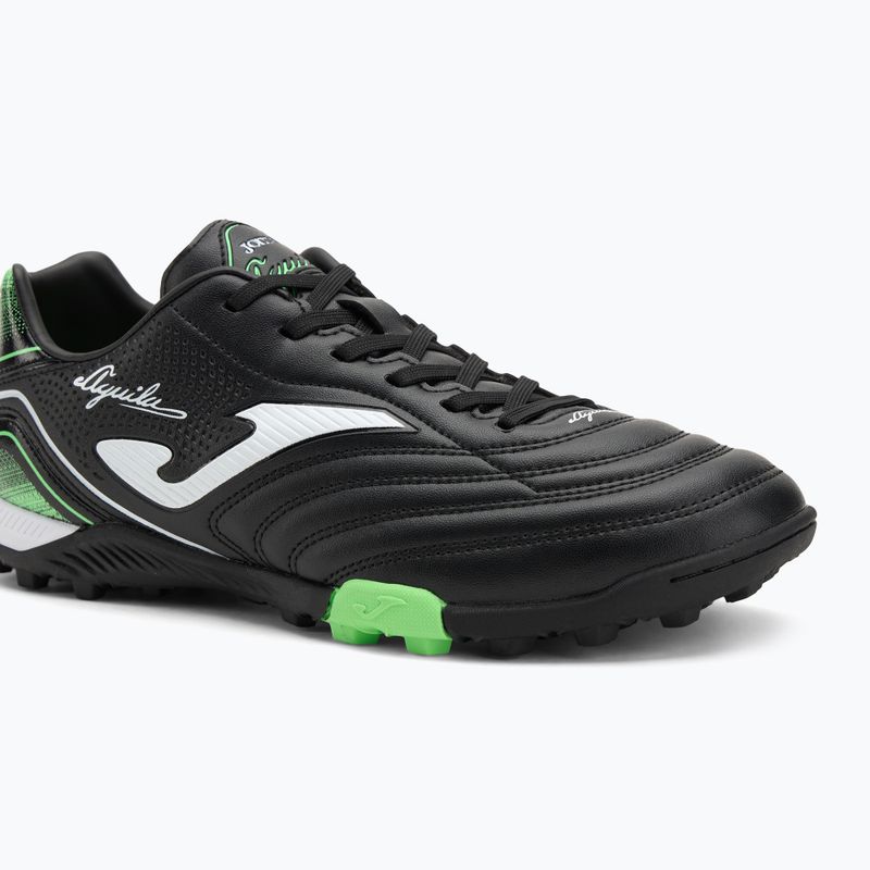Кросівки футбольні чоловічі Joma Aguila TF black/fluor green 7