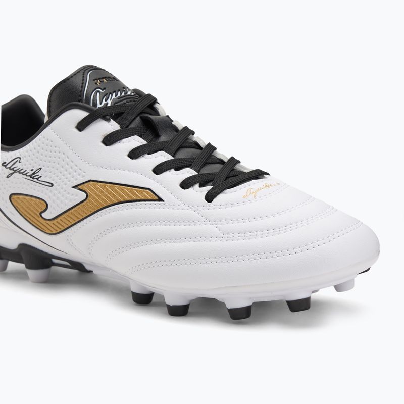Кросівки футбольні чоловічі Joma Aguila FG white/gold 7