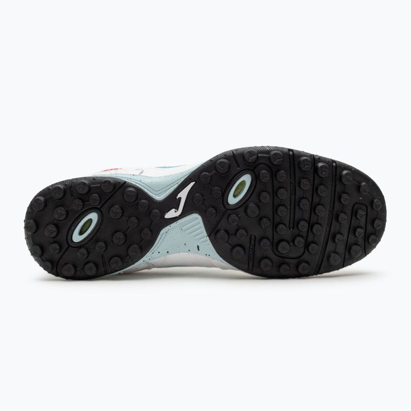 Кросівки футбольні чоловічі Joma Top Flex TF white/turqoise 4