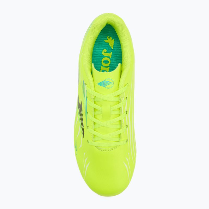 Кросівки футбольні дитячі Joma Propulsion Jr FG fluor yellow 5