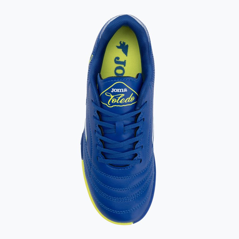 Кросівки футбольні дитячі Joma Toledo Jr TF royal blue 5