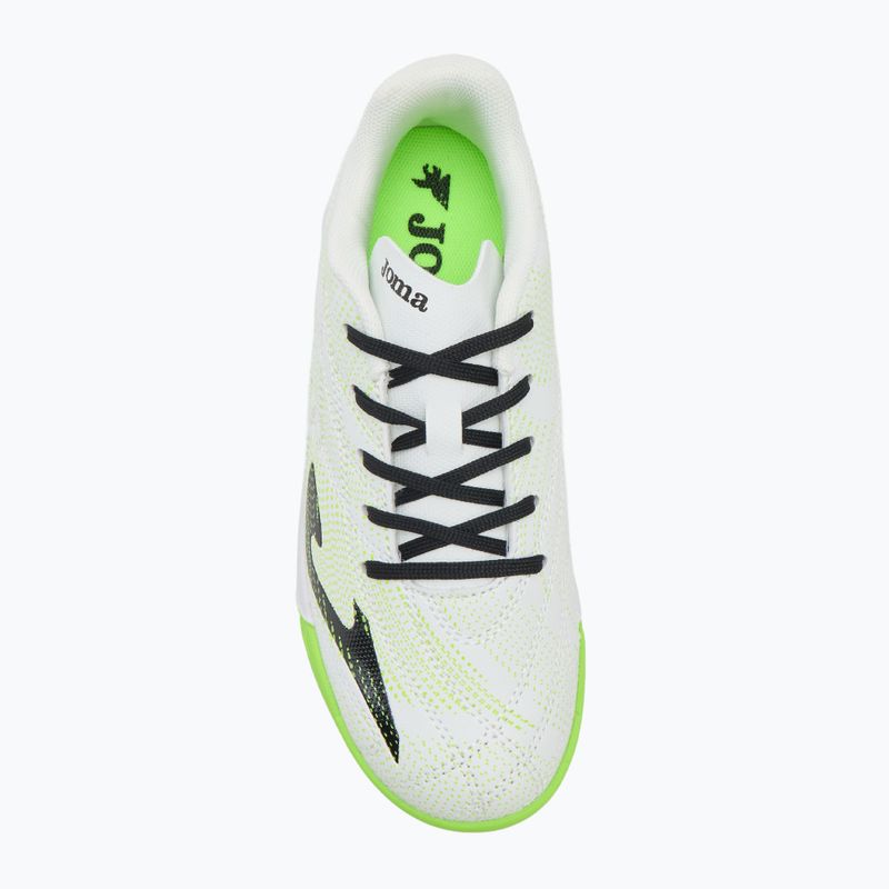 Кросівки футбольні дитячі Joma Evolution Jr IN white 5