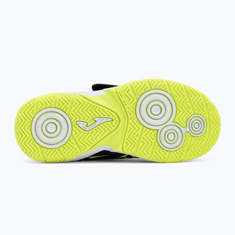 Кросівки футбольні дитячі Joma Super Copa Jr IN black/fuor yellow 4
