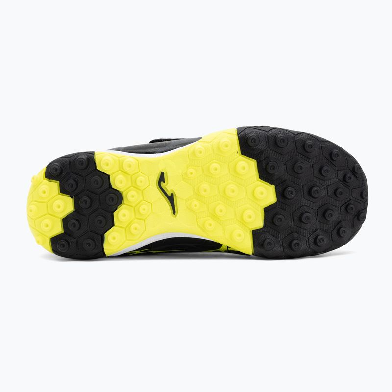 Кросівки футбольні дитячі Joma Super Copa Jr TF black / fluor yellow 4