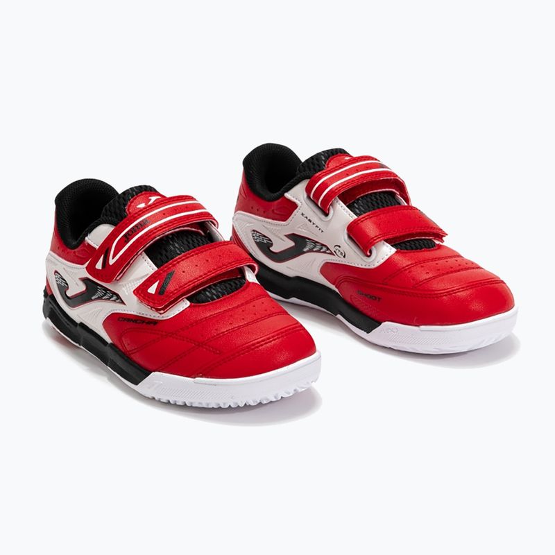 Кросівки футбольні дитячі Joma Cancha Jr IN red/white 9
