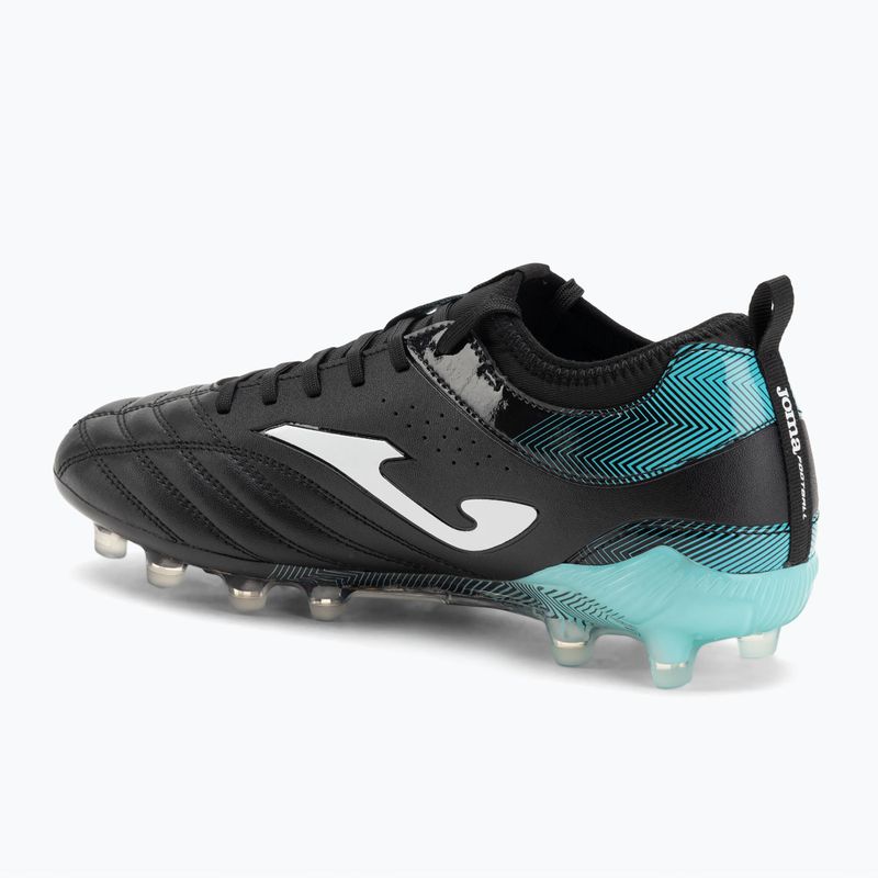 Кросівки футбольні чоловічі Joma Numero-10 FG black/turquoise 3