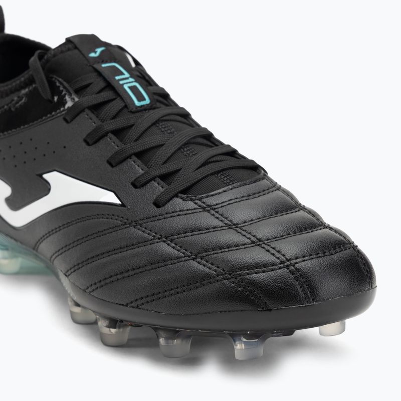Кросівки футбольні чоловічі Joma Numero-10 FG black/turquoise 7