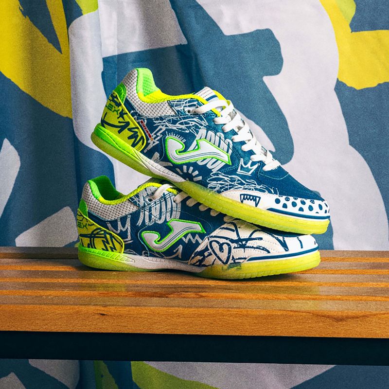 Кросівки футбольні чоловічі Joma Top Flex IN royal blue/pito 9