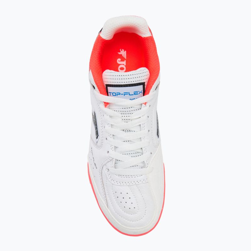 Кросівки футбольні чоловічі Joma Top Flex Rebound TF white / fluor coral 5