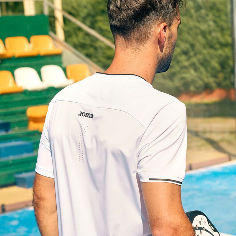 Футболка тенісна чоловіча Joma Torneo white 8