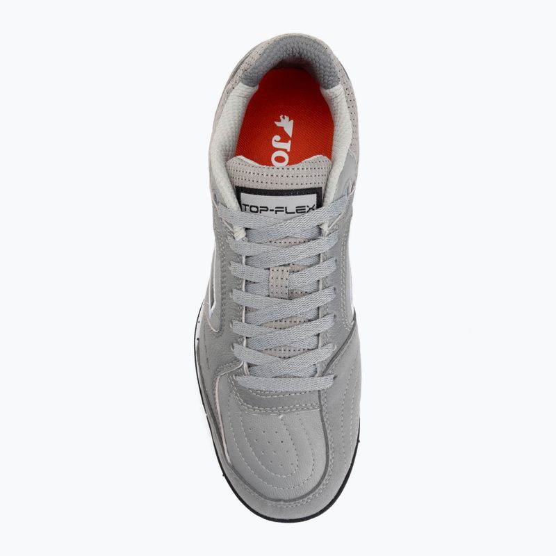 Кросівки футбольні чоловічі Joma Top Flex 2612 TF light grey 5