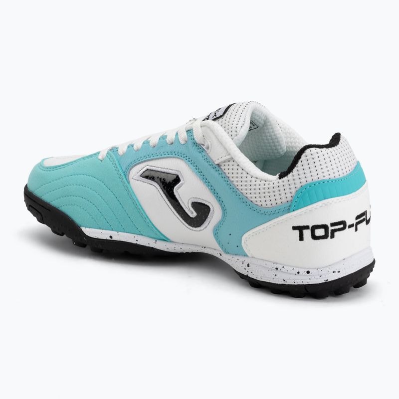 Кросівки футбольні чоловічі Joma Top Flex 2642 TF fluor turquoise/white 3