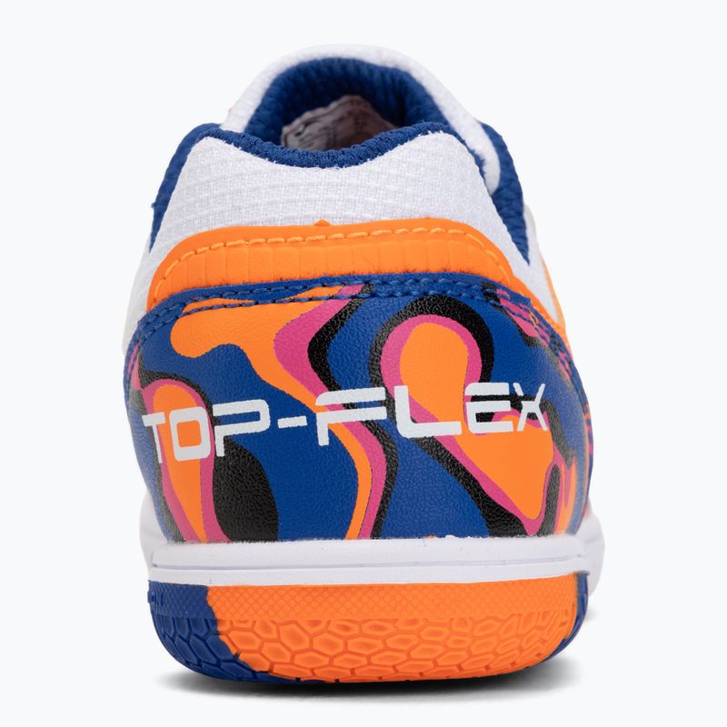 Кросівки футбольні дитячі Joma Top Flex Jr IN white-orange 6