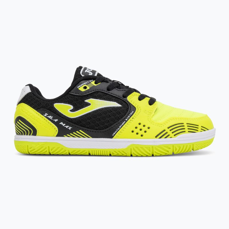 Футбольне взуття дитяче Joma Sala Max Jr IN fluor yellow 2