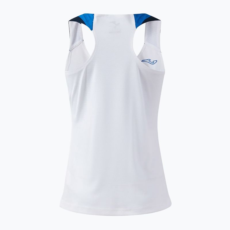 Футболка для тенісу жіноча Joma Terra Tank Top white/royal 2