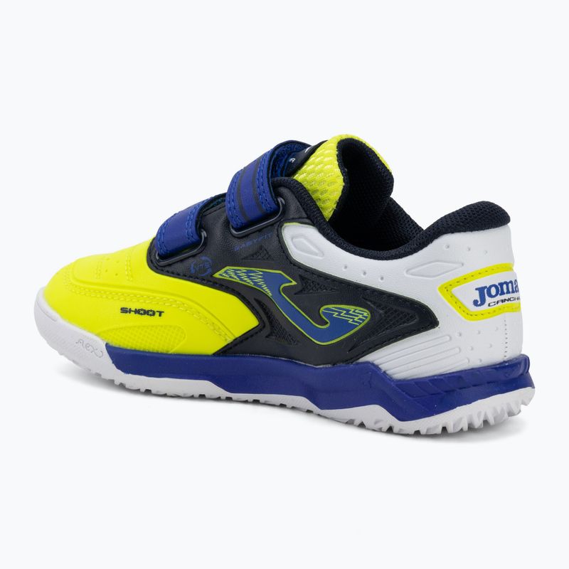 Кросівки футбольні дитячі Joma Cancha Jr IN fluor yellow 3