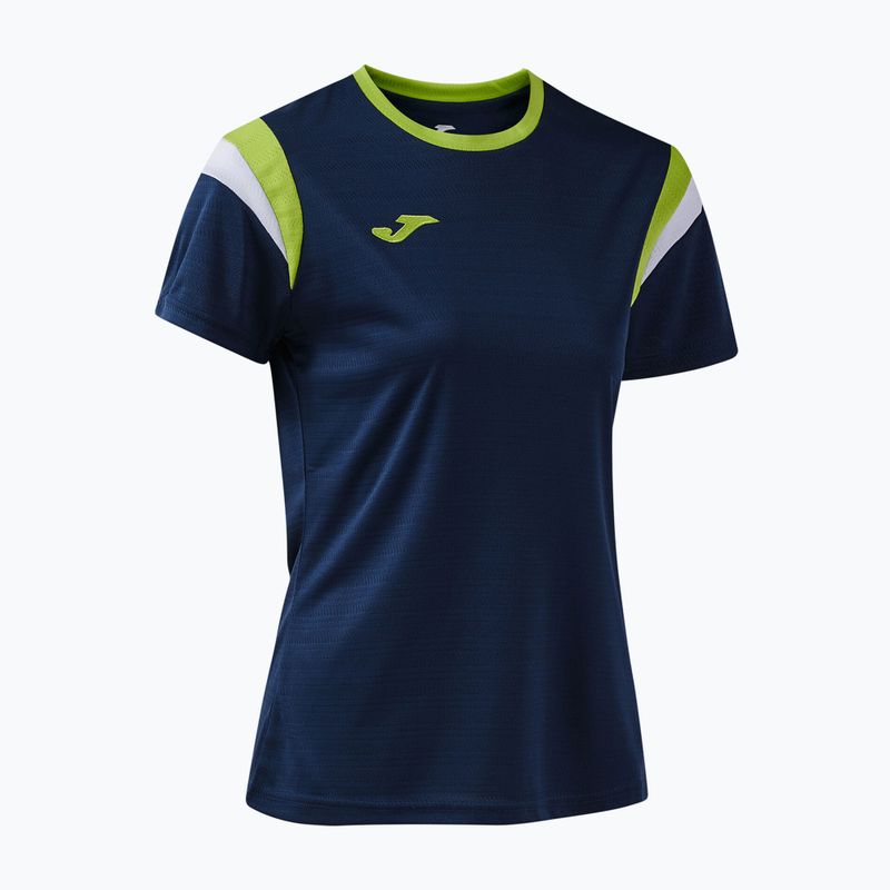 Футболка для тенісу жіноча Joma Terra dark navy/lime 3