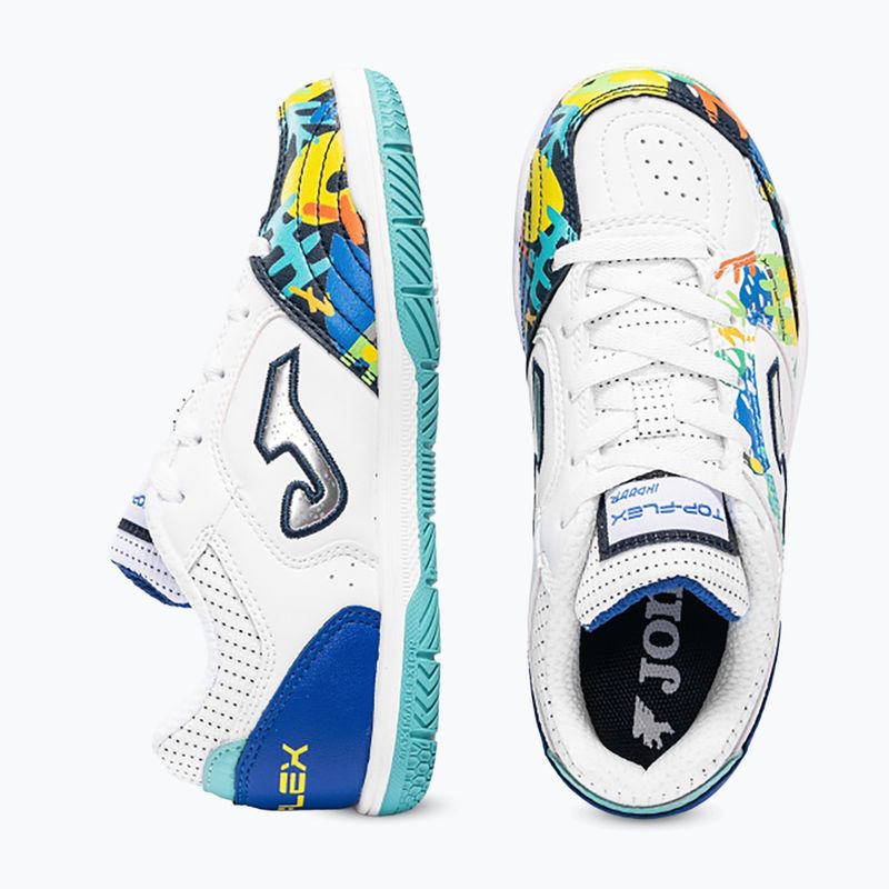 Футбольне взуття дитяче Joma Top Flex Jr IN white 4