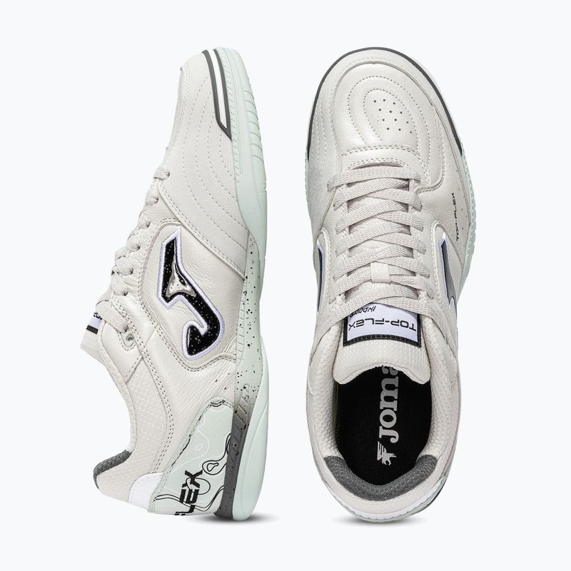 Кросівки футбольні чоловічі Joma Top Flex Indoor light grey 4