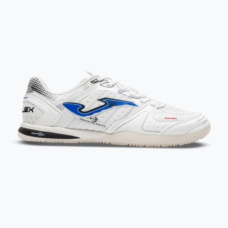 Кросівки футбольні чоловічі Joma Top Flex Ultralight Indoor white/royal blue