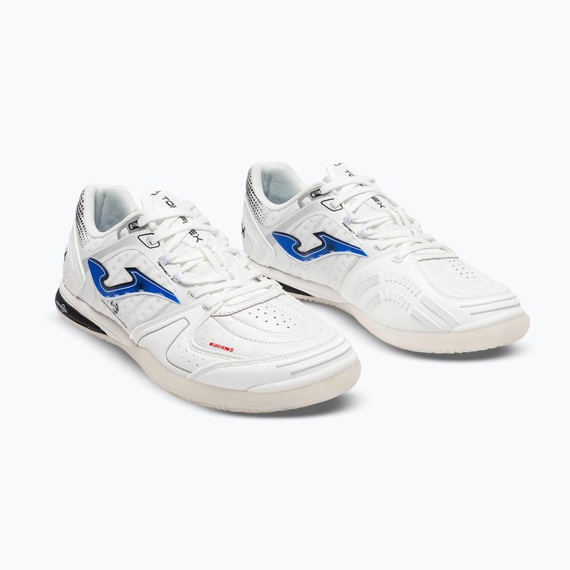 Кросівки футбольні чоловічі Joma Top Flex Ultralight Indoor white/royal blue 2