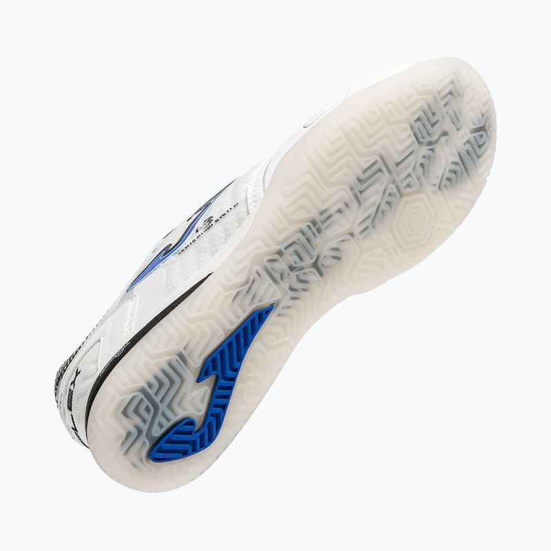 Кросівки футбольні чоловічі Joma Top Flex Ultralight Indoor white/royal blue 5