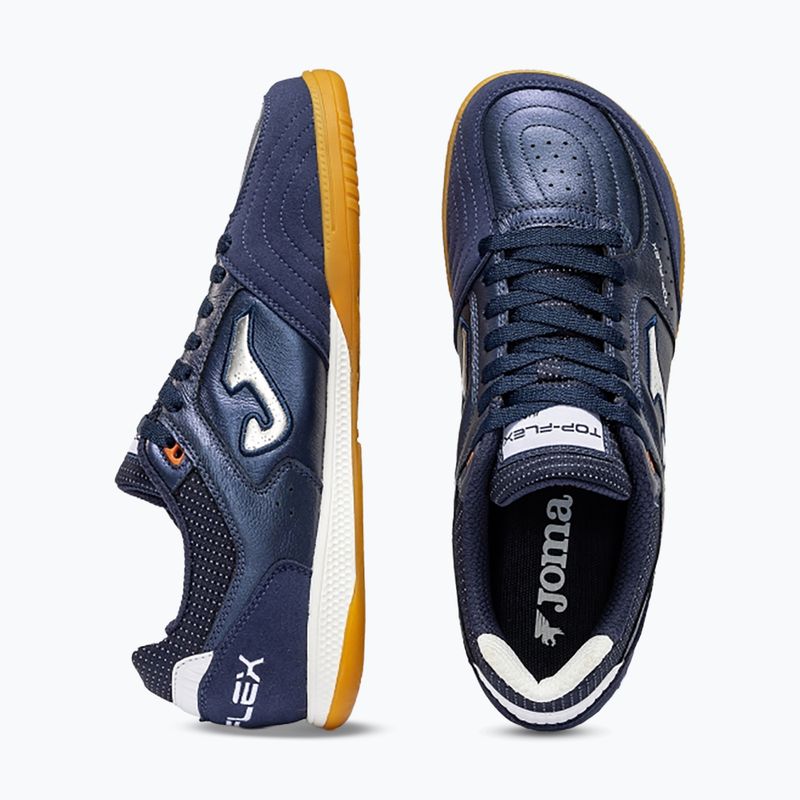 Кросівки футбольні чоловічі Joma Top Flex Foot Shape Indoor navy blue 5